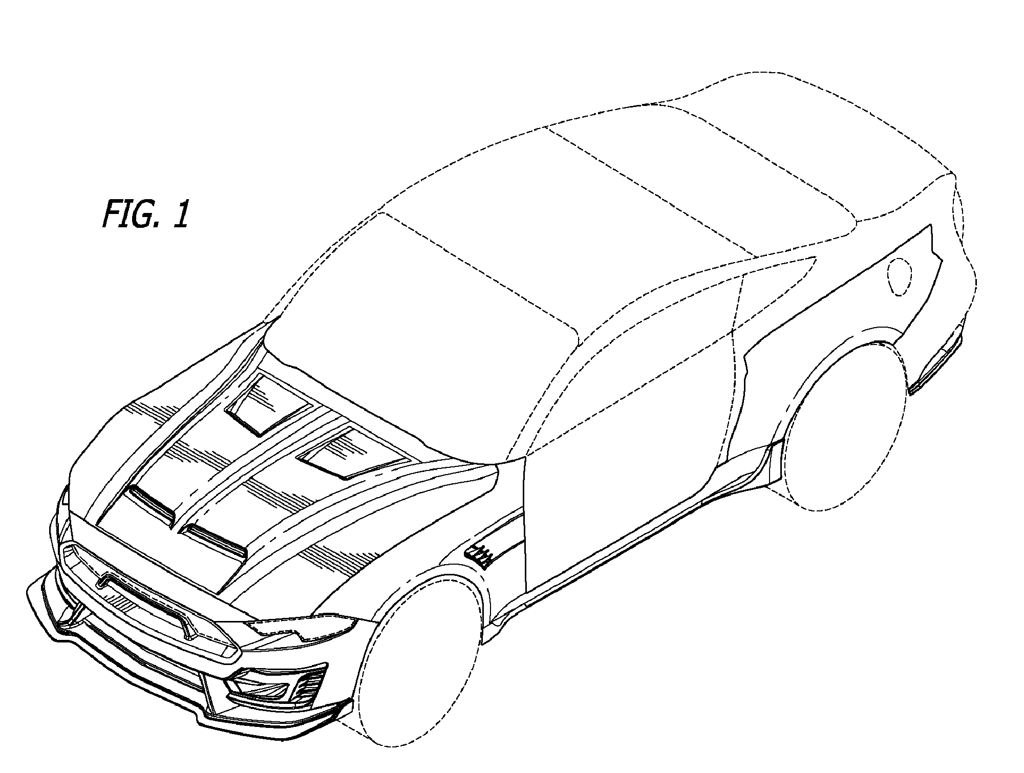 Design Patent Automobile Body Drawing